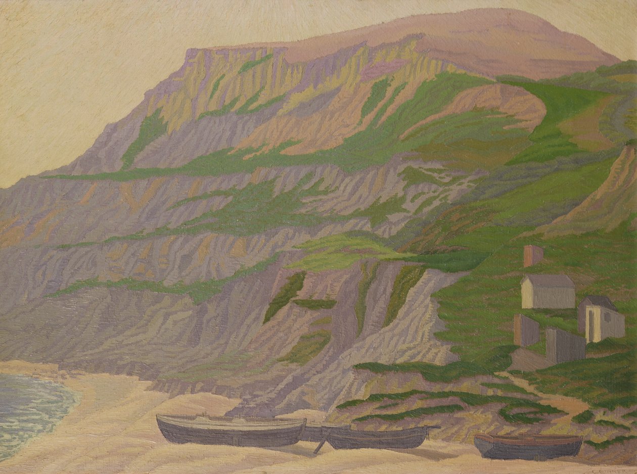 Viseljen Cliffs-t, Dorset alkotó: Charles Ginner