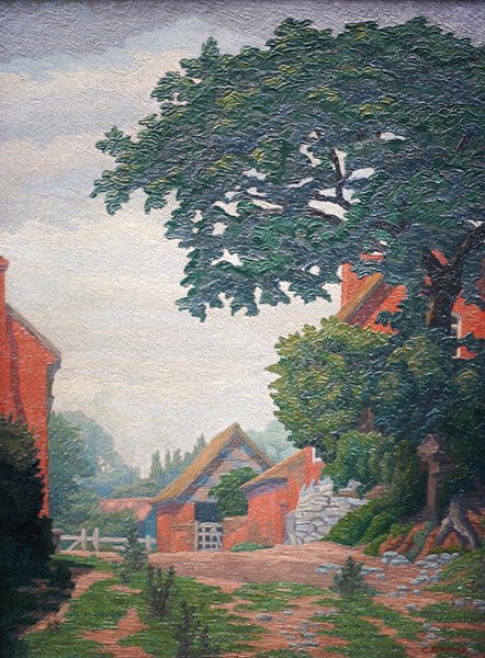 Woodlane Farm, Bearley (olaj) alkotó: Charles Ginner