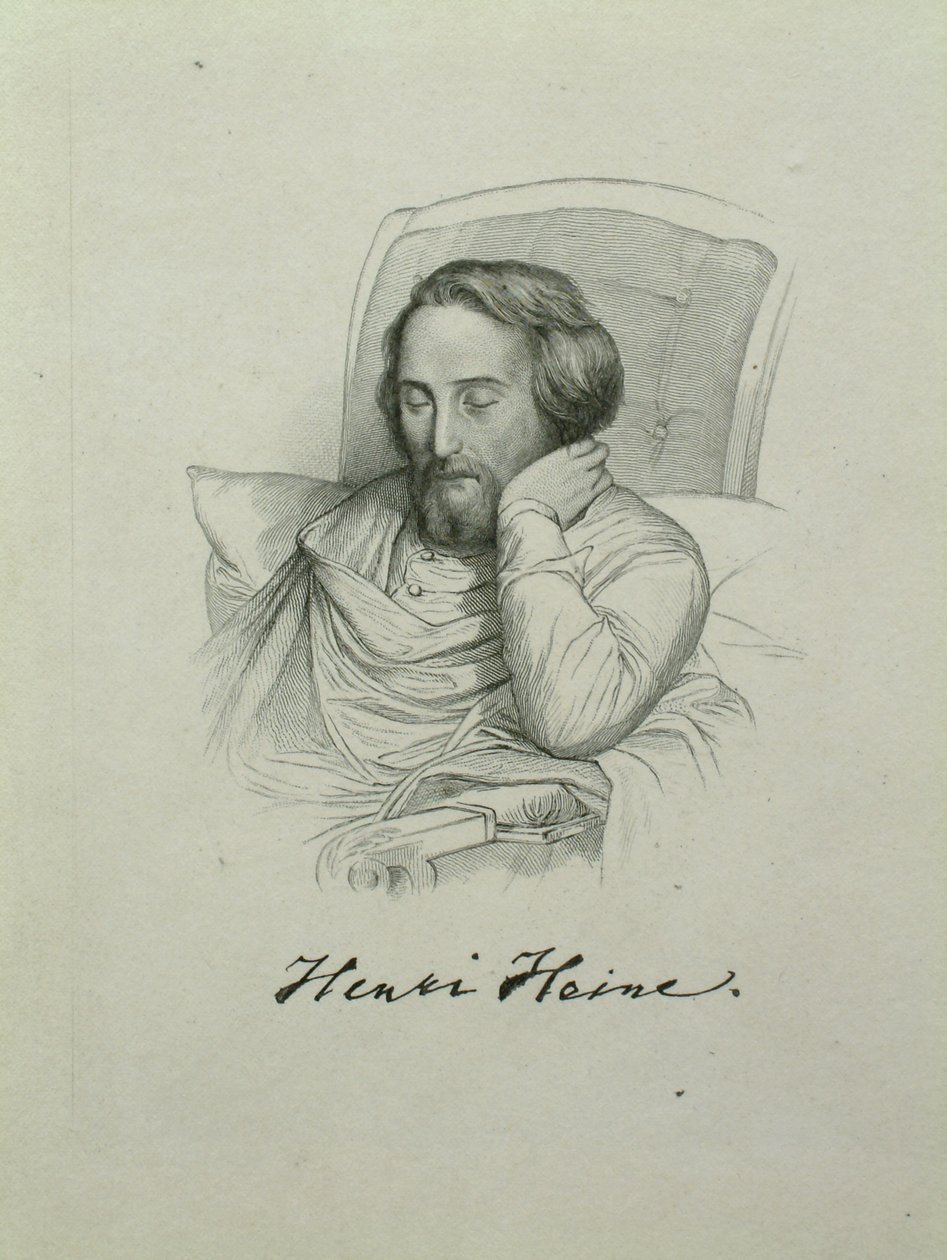 Heinrich Heine költő portréja 1797-1856, 1851 alkotó: Charles Gleyre