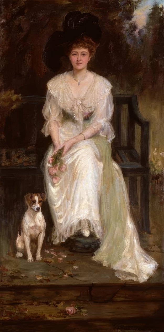 C.G.Anderson, Irene Watts asszony / Gemälde alkotó: Charles Goldsborough Anderson