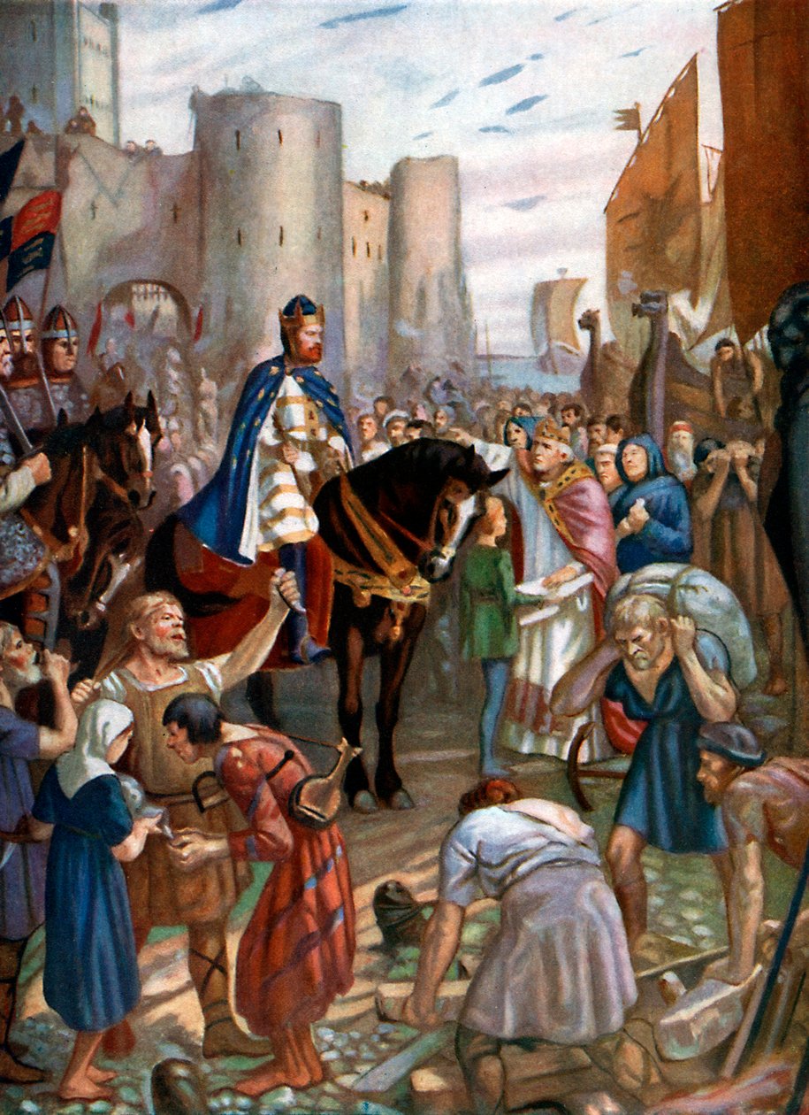 William Rufus a londoni Towerben, 11. század vége, 1920 körül. alkotó: Charles Goldsborough Anderson