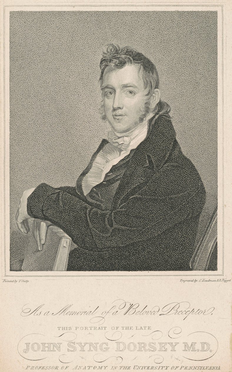 John Syng Dorsey, M.D. alkotó: Charles Goodman and Robert Piggot, after Thomas Sully