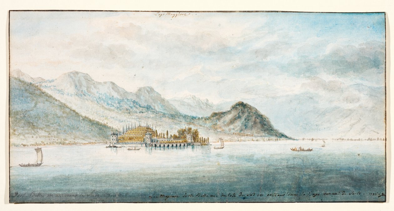 Isola Bella a Maggiore-tónál, Olaszországban alkotó: Charles Gore