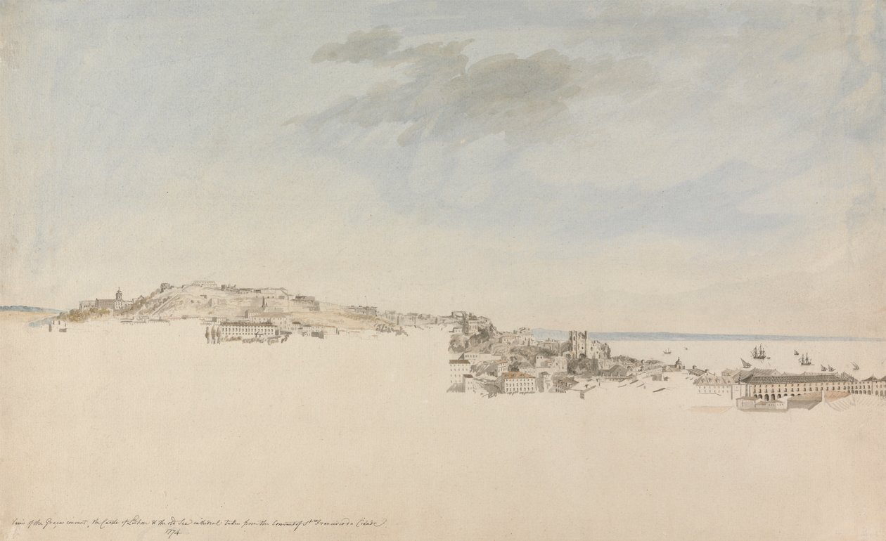 Lisszabon a Citadella Szent Ferenc kolostorából alkotó: Charles Gore