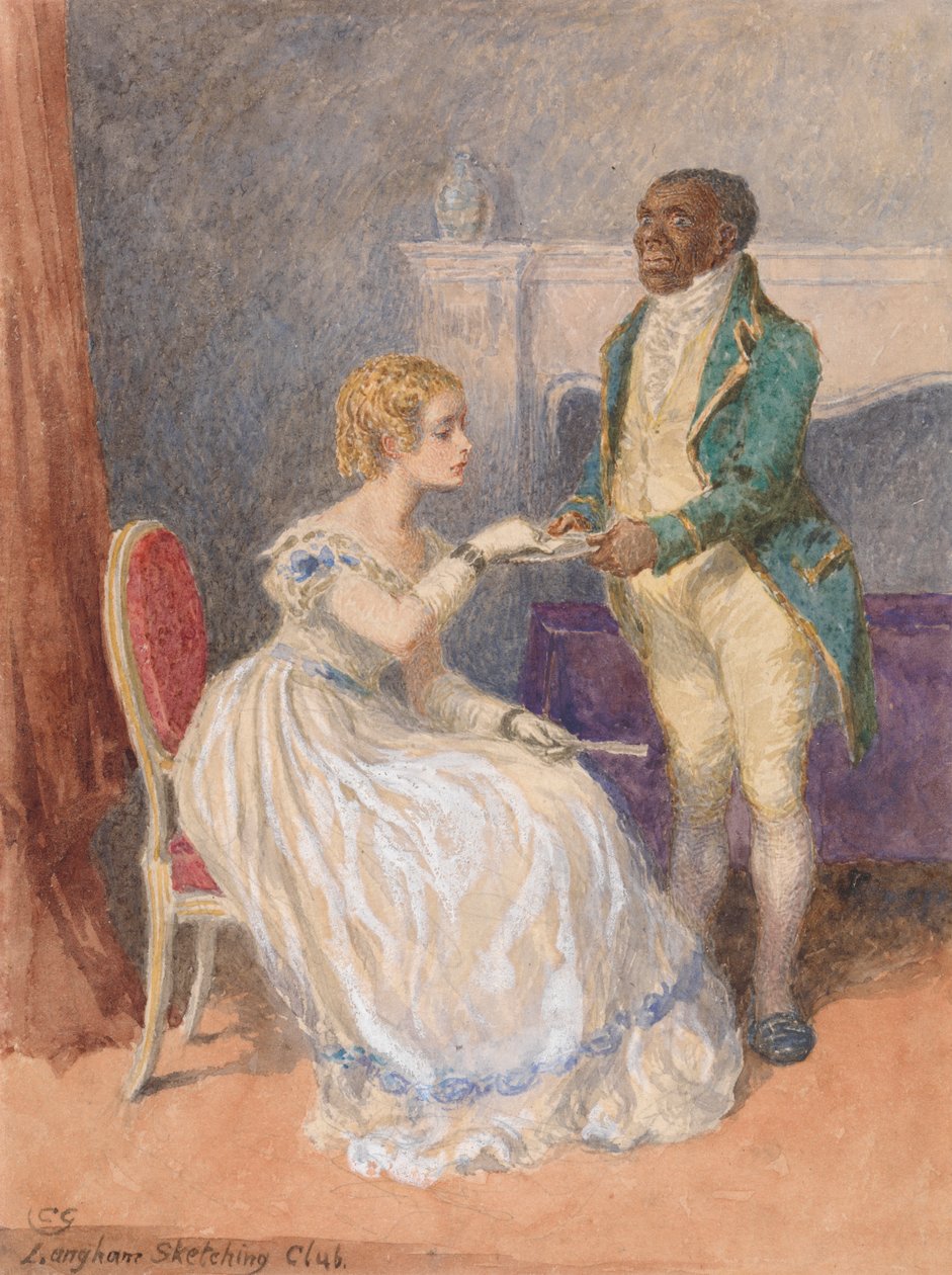 A névjegykártya – Langham Sketching Club téma alkotó: Charles Green