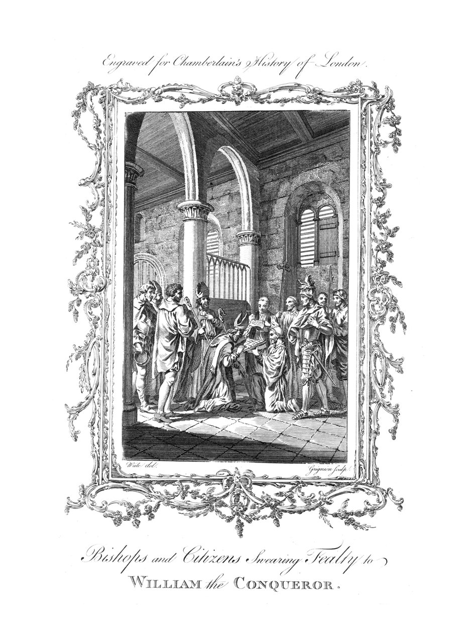 Püspökök és polgárok, akik hűséget esküdnek Hódító Vilmosnak., 1770. alkotó: Charles Grignion