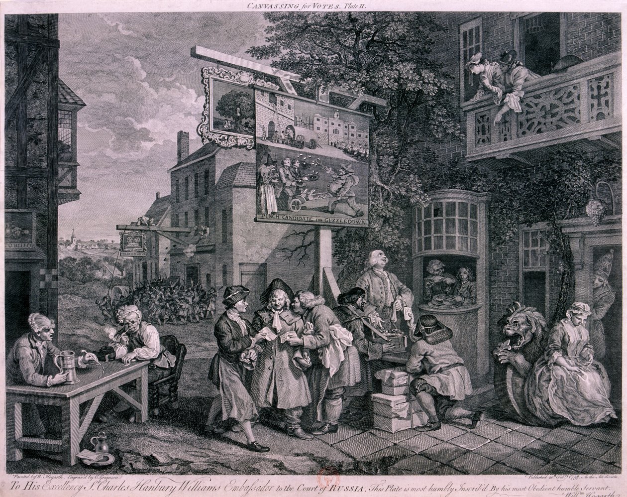 „Szavazatgyűjtés”, 1757 alkotó: Charles Grignion