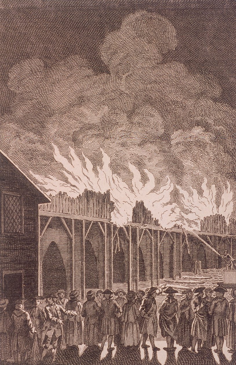 London Bridge régi, London, 1775 alkotó: Charles Grignion