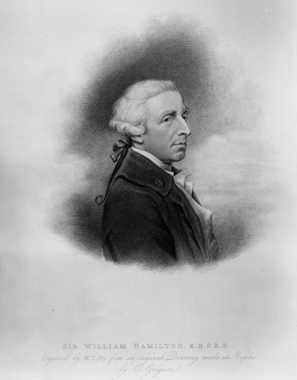 Sir William Hamilton, William Thomas Fry metszete, 1817 alkotó: Charles Grignion