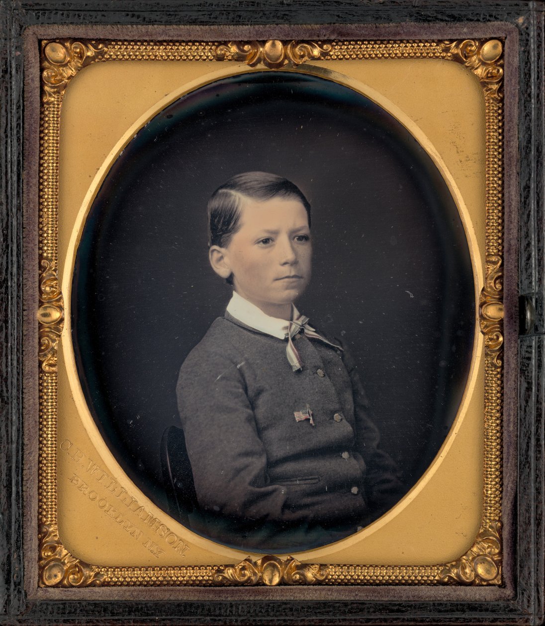 Egy fiú portréja,c. 1858 (fotó) alkotó: Charles H. Williamson