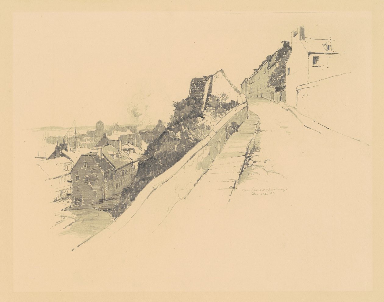 A Hope Gate közelében, Quebecben alkotó: Charles H. Woodbury