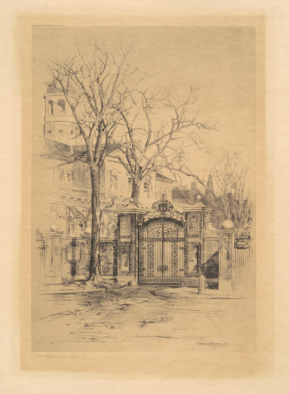 A Johnson Gate, Cambridge, Massachusetts alkotó: Charles H. Woodbury