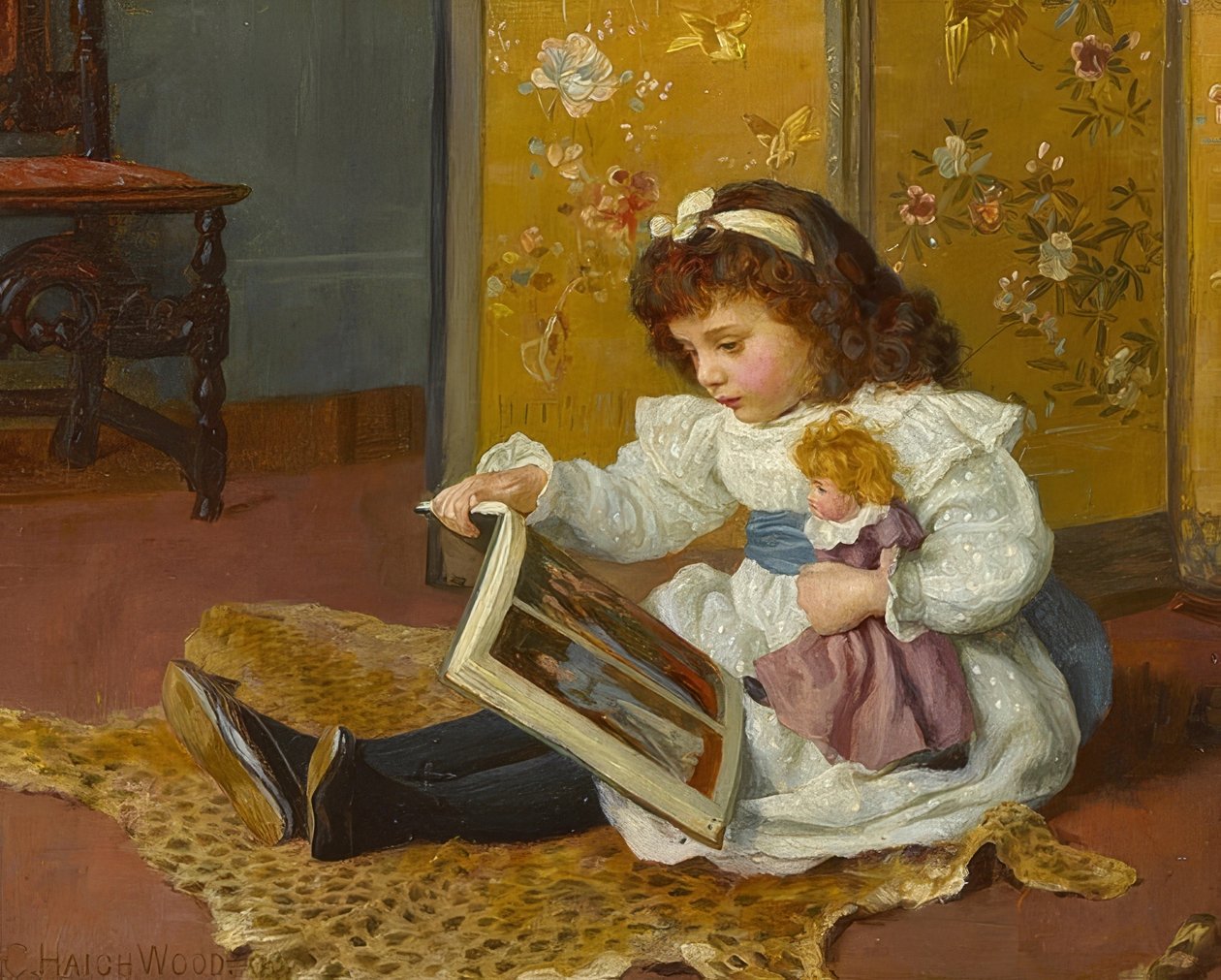 Meseóra. 1893 alkotó: Charles Haigh Wood