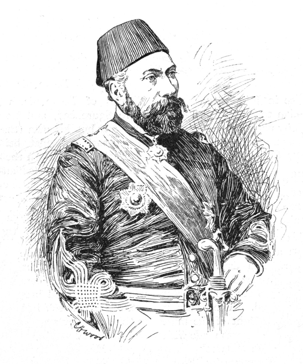 Oszmán pasa, 1902 alkotó: Charles Haigh Wood