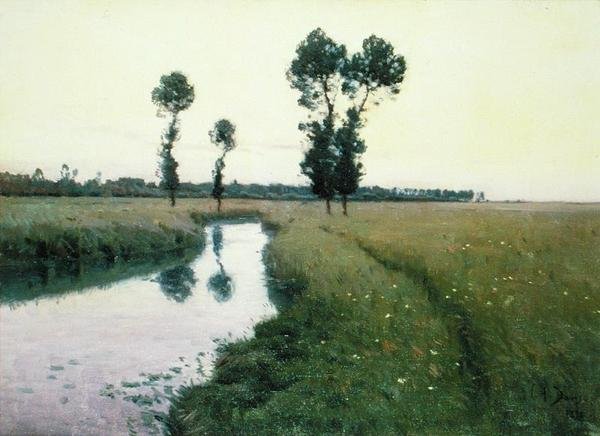 Az ösvény a folyó mentén alkotó: Charles Harold Davis