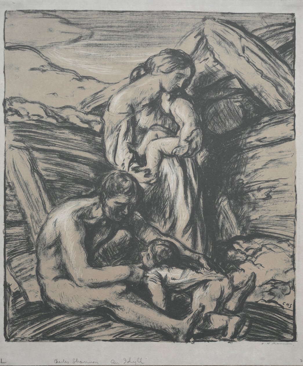 Egy idill, 1905. alkotó: Charles Haslewood Shannon
