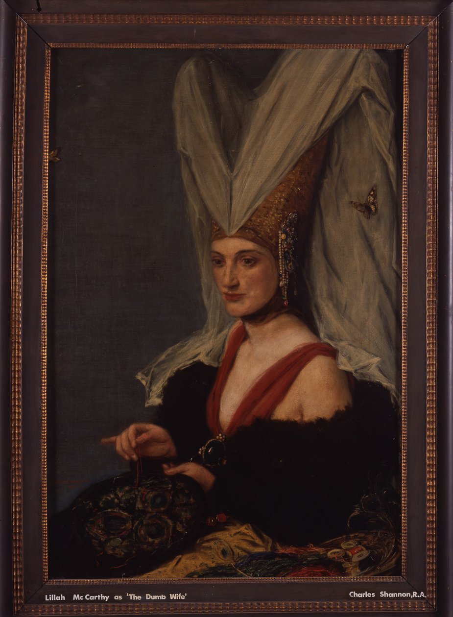 Lillah McCarthy, mint A néma feleség, 1922 alkotó: Charles Haslewood Shannon