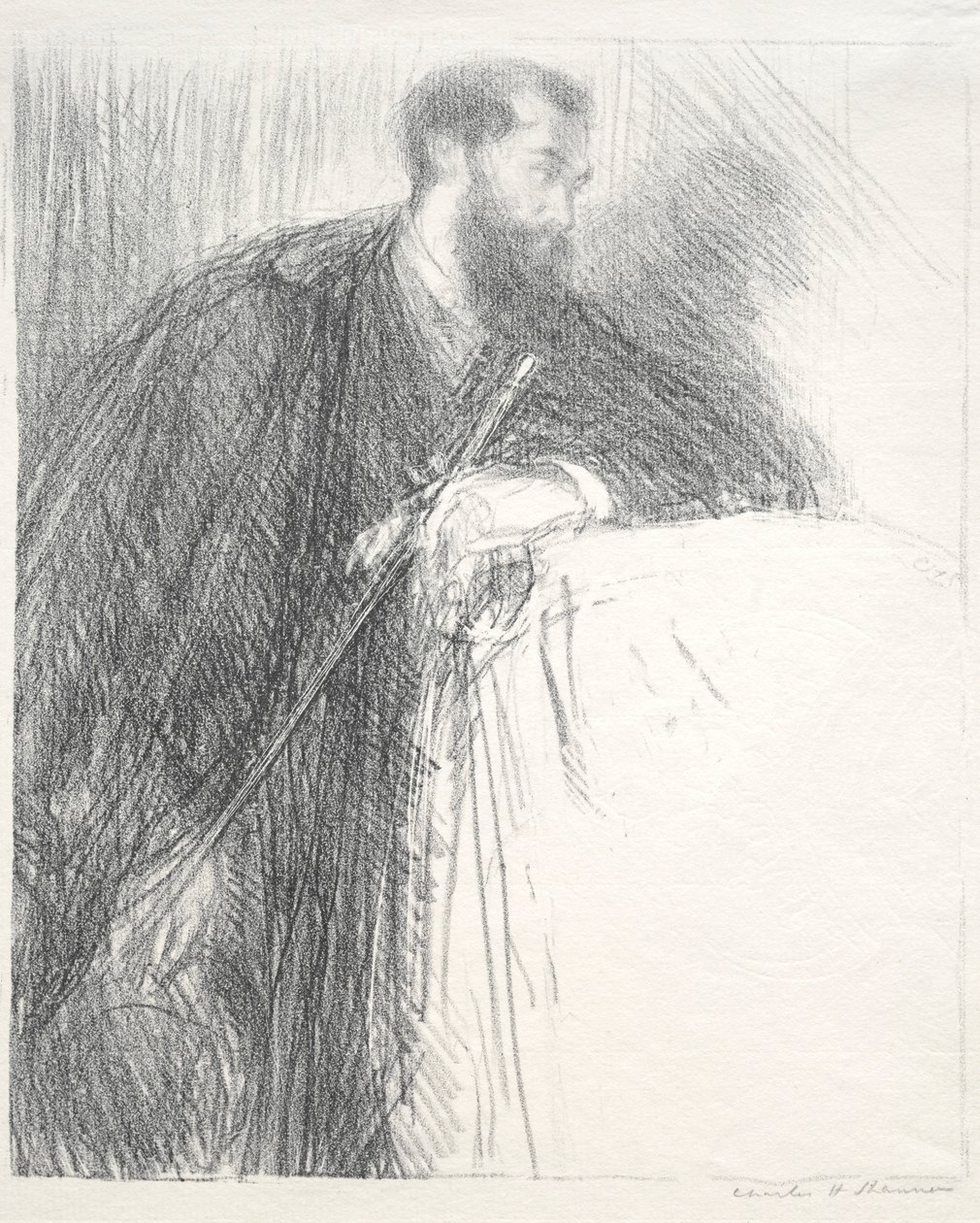 Lucien Pissarro, 1895. alkotó: Charles Haslewood Shannon