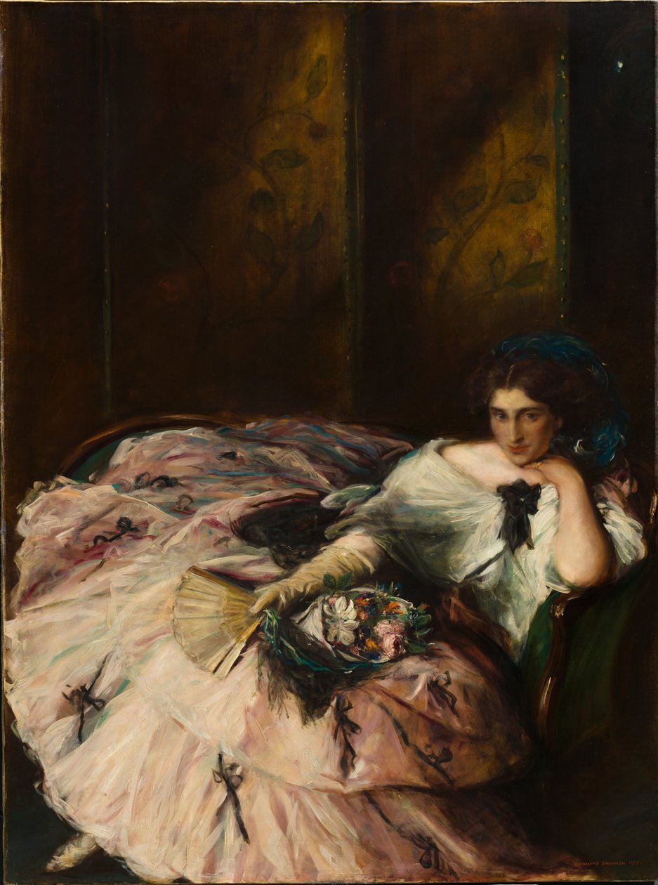 Emléklap egy "Nemzetközi Bálról" (Miss Kathleen Bruce portréja) alkotó: Charles Haslewood Shannon