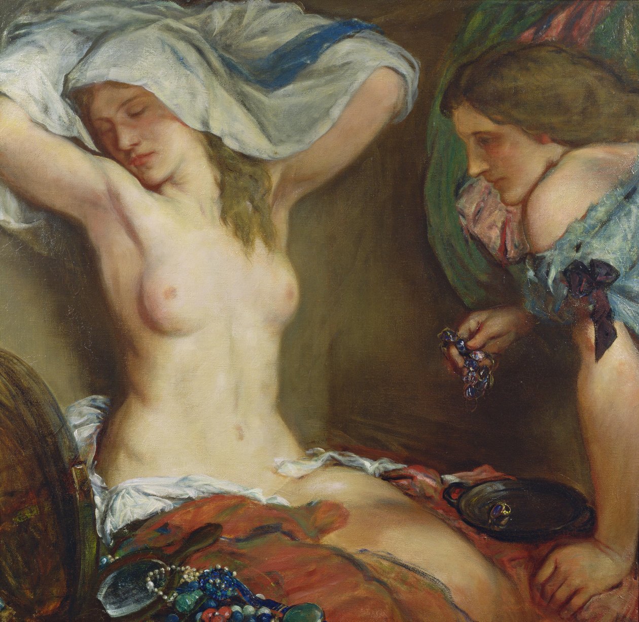 Az ametiszt nyaklánc, 1905 alkotó: Charles Haslewood Shannon