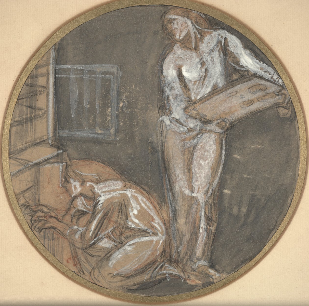 Sütő (papíron gouache-val) alkotó: Charles Haslewood Shannon