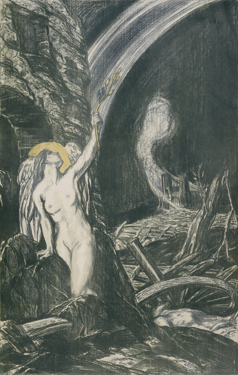 A művészetek újjászületése, 1917 (litográfia) alkotó: Charles Haslewood Shannon
