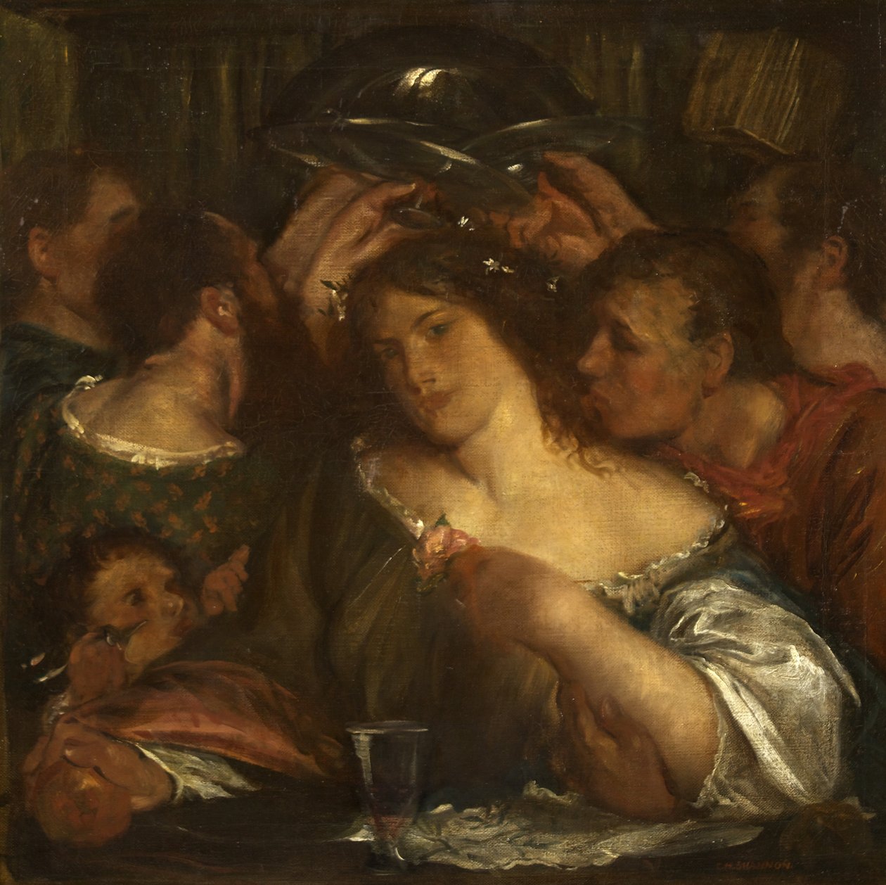 Tibullus a Delia-házban, 1900 körül (olaj, vászon) alkotó: Charles Haslewood Shannon