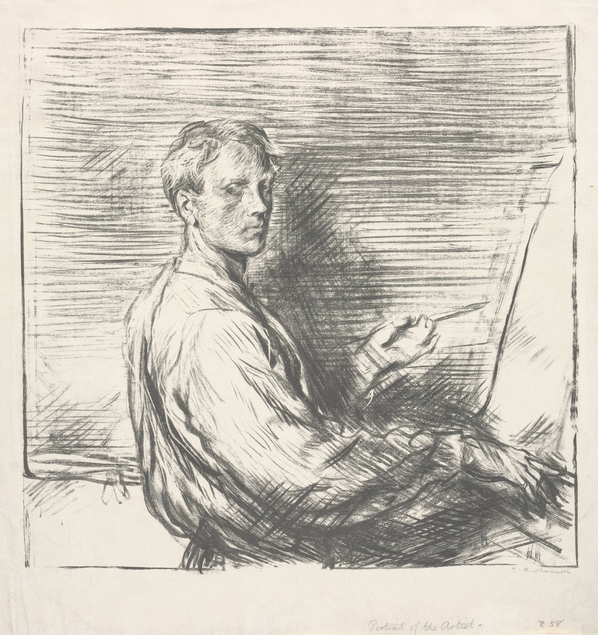 A művész arcképe, 1. sz alkotó: Charles Hasslewood Shannon