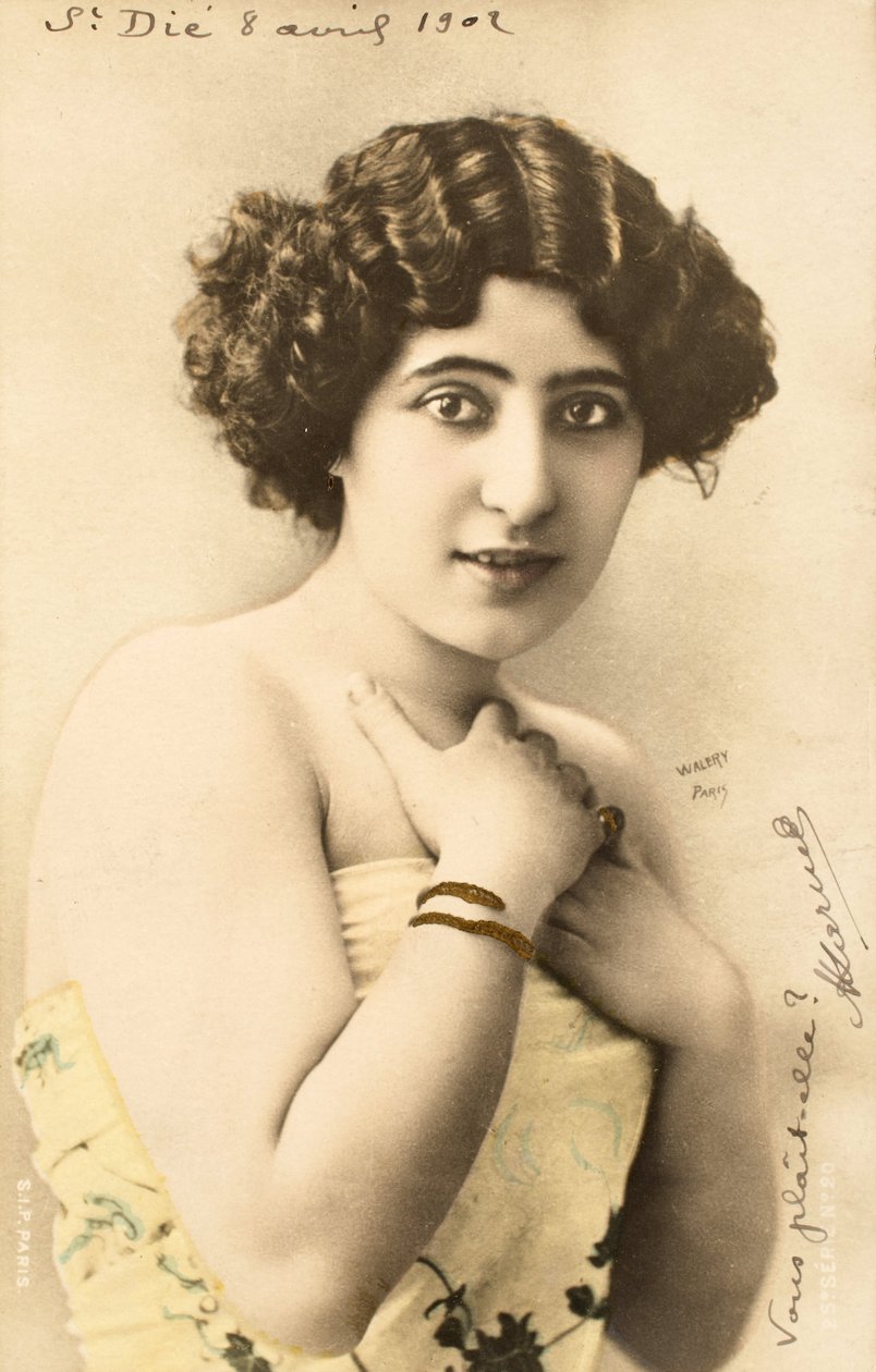 Régi képeslap/Woman of the Belle Epoque alkotó: Augustus Kollner