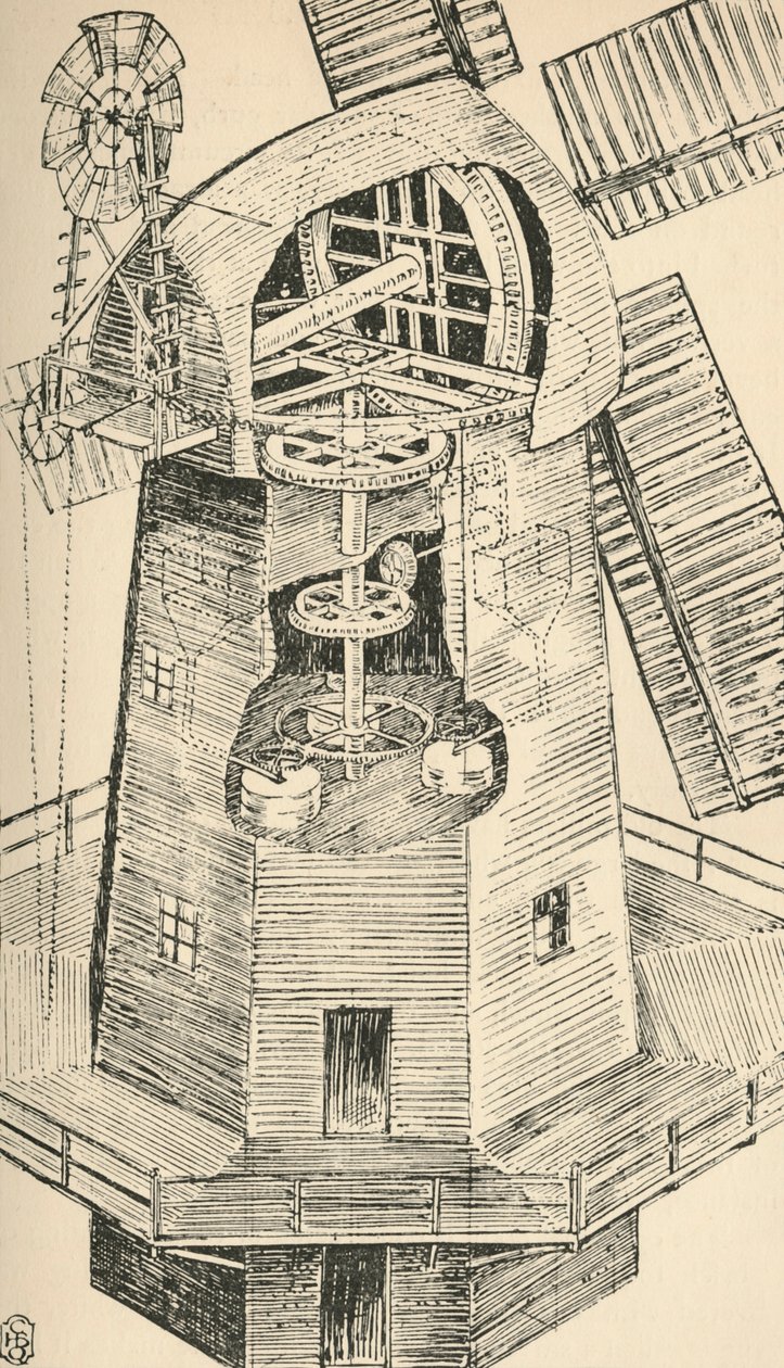 Smock Mill, 1931 alkotó: Charles Henry Bourne Quennell