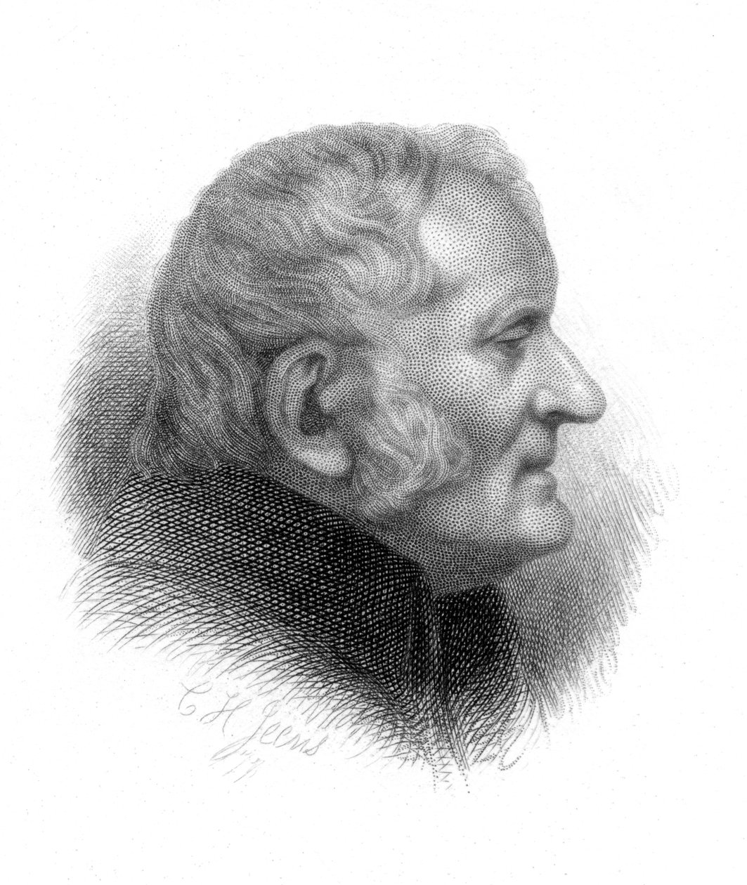 John Dalton, brit kémikus, XIX alkotó: Charles Henry Jeens