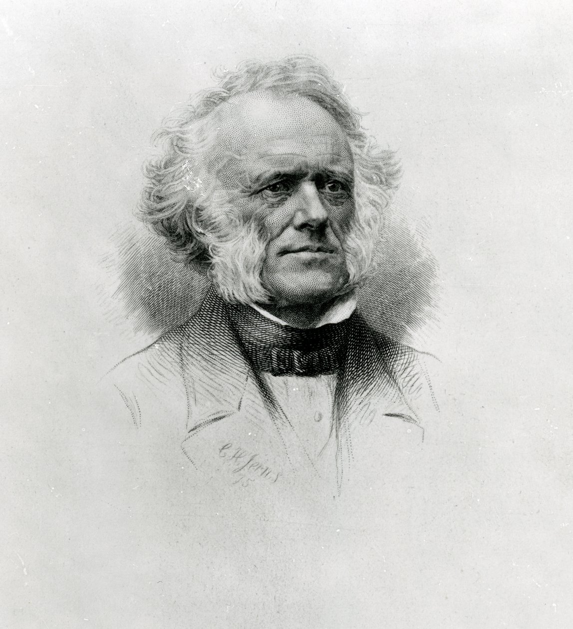 Sir Charles Lyell, 1875 (stipple-metszet) alkotó: Charles Henry Jeens