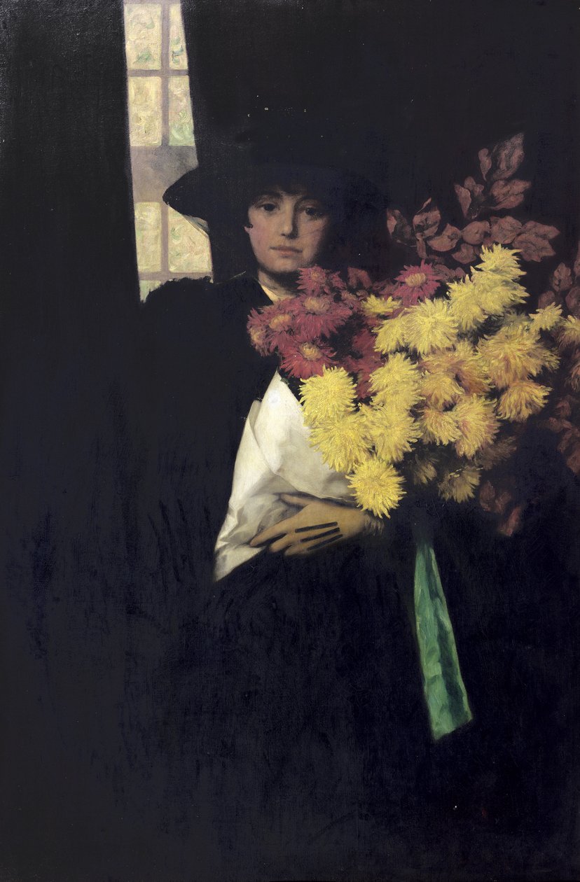 Krizantémok, 1900 körül alkotó: Charles Henry Malcolm Kerr