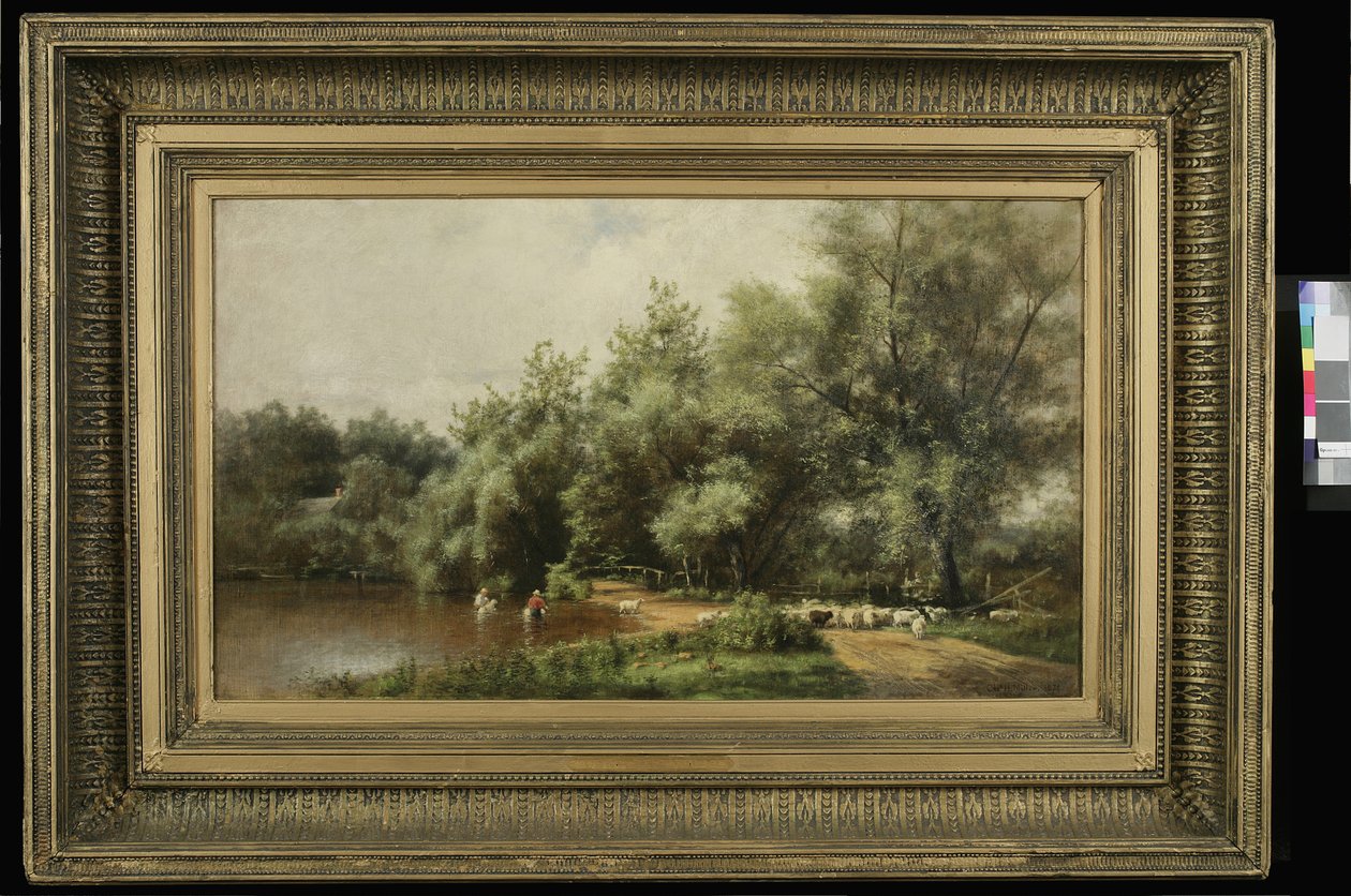 Birkamosás Long Islanden, 1874 alkotó: Charles Henry Miller