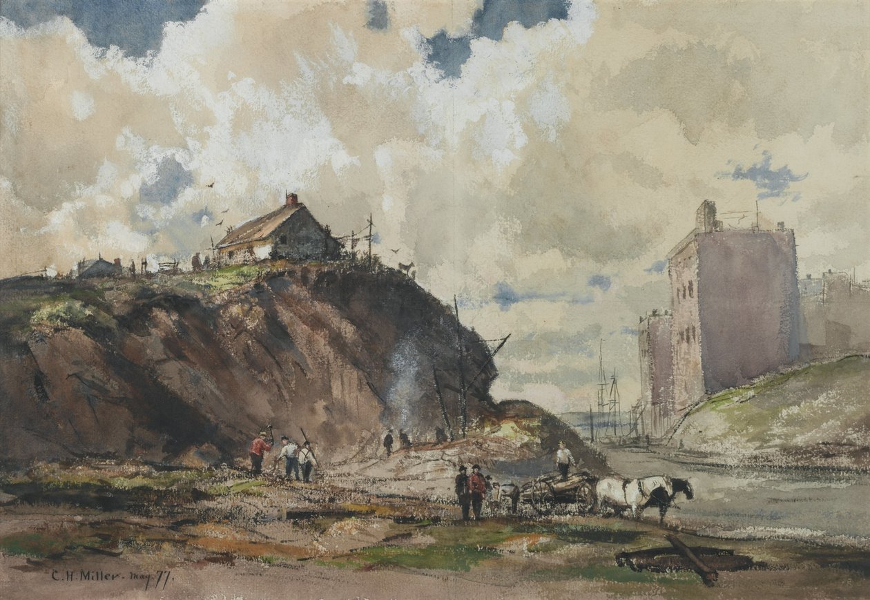 The Way the City is Built, 1877 (wc papíron) alkotó: Charles Henry Miller