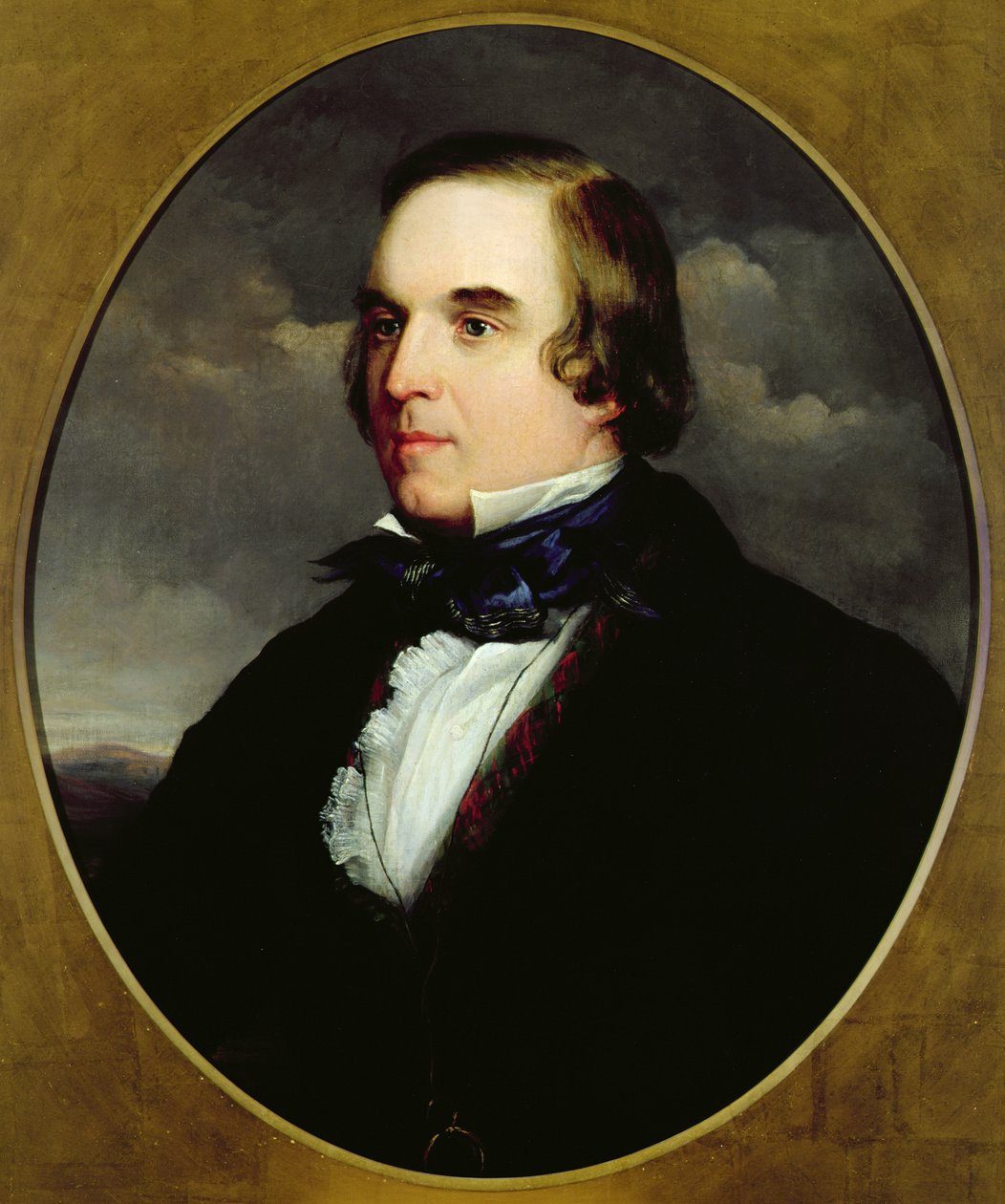 George Linley (1798-1865) portréja (olaj, vászon) alkotó: Charles Henry Schwanfelder