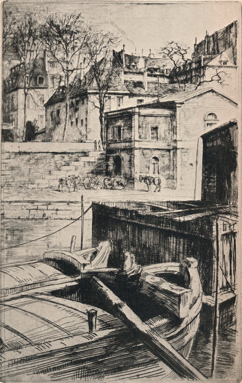 Quai des Celestins, 1915 alkotó: Charles Heyman