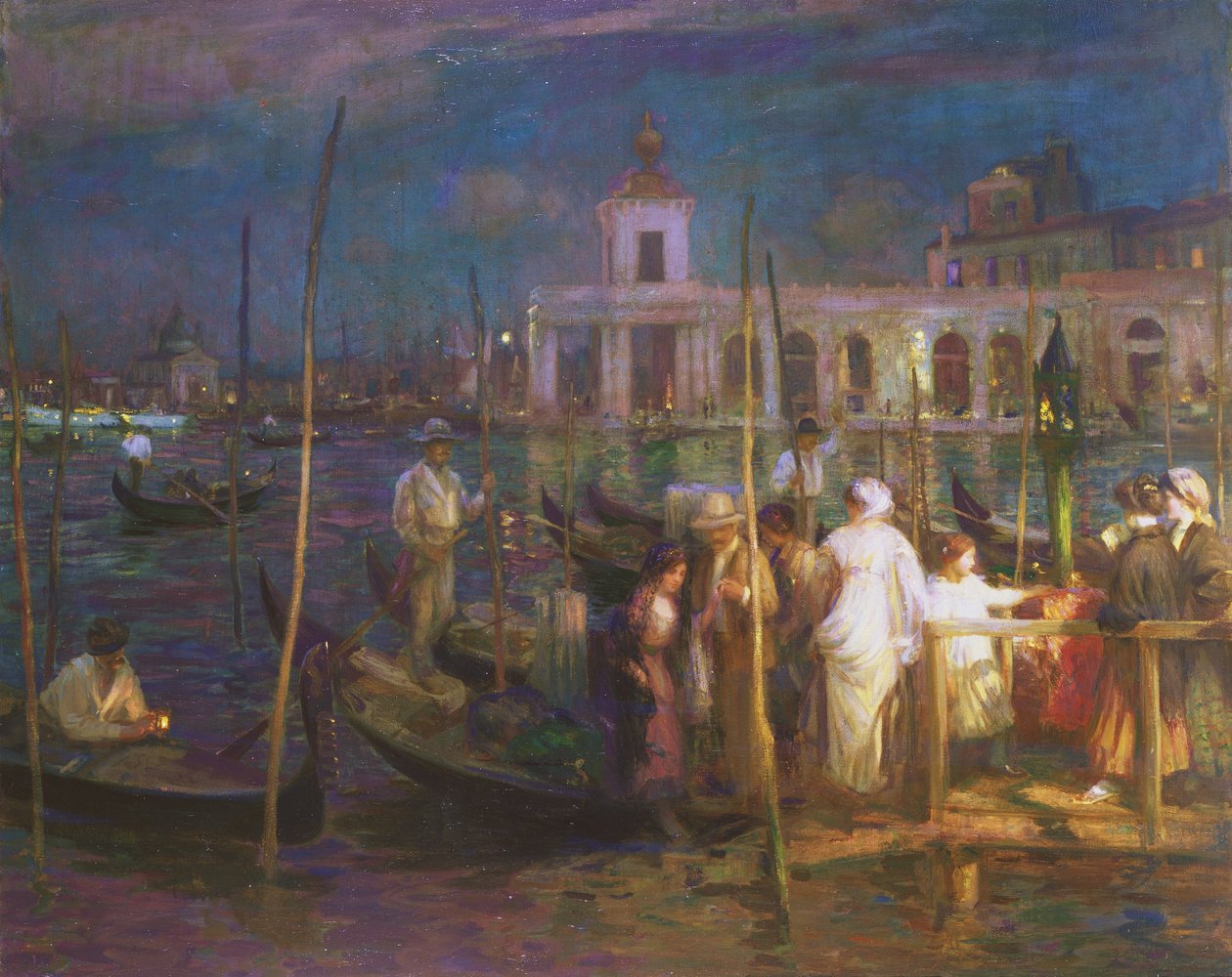 Egy este Velencében, 1910 körül alkotó: Charles Hodge Mackie