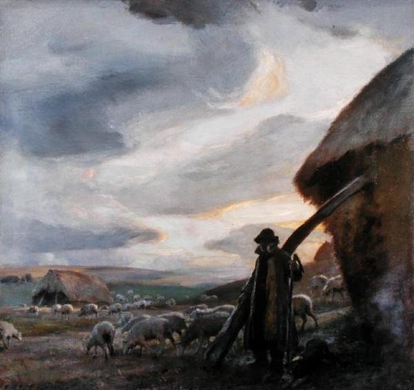 Az esti óra, 1905 körül (olaj, vászon) alkotó: Charles Hodge Mackie