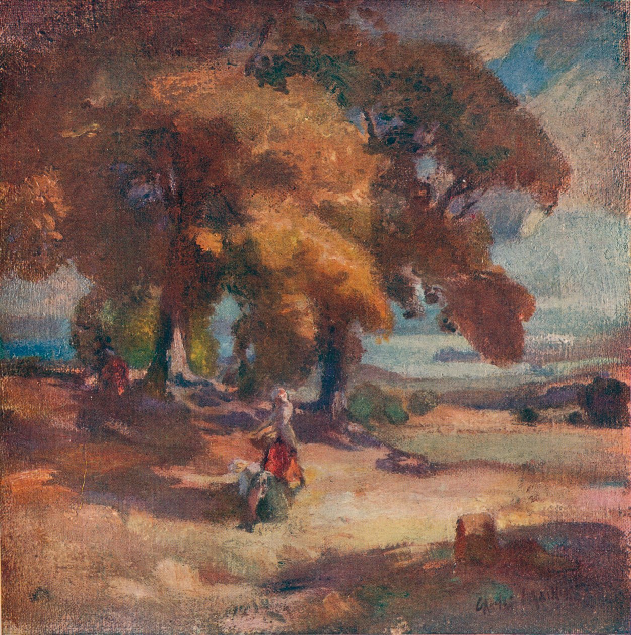 A diógyűjtők, c1902 alkotó: Charles Hodge Mackie