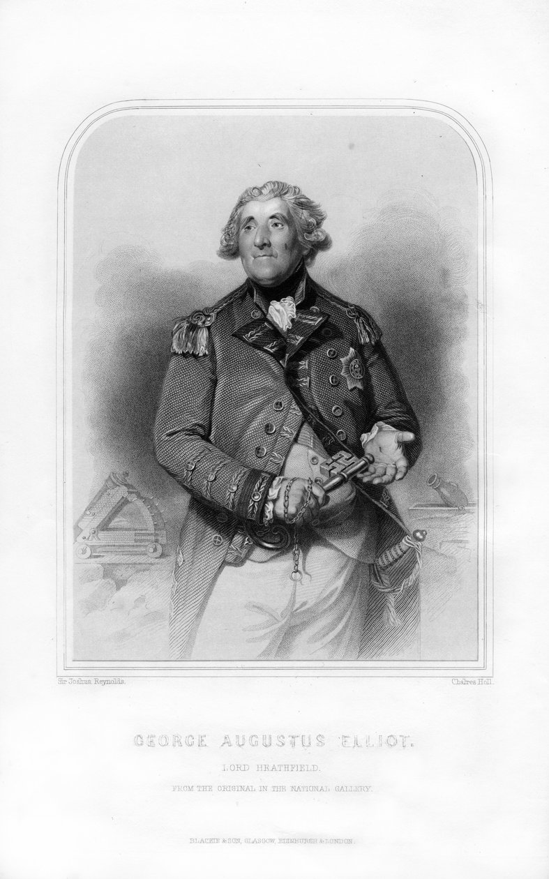 George Augustus Eliott, Heathfield 1. báró, skót katona és Gibraltár kormányzója, 1870. alkotó: Charles Holl