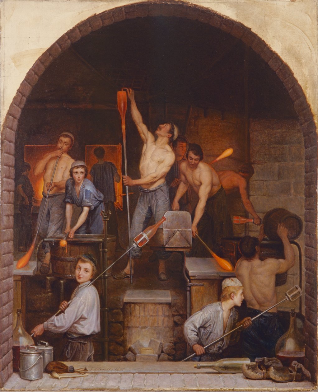 Egy kemence belseje, 1865 alkotó: Charles Housez