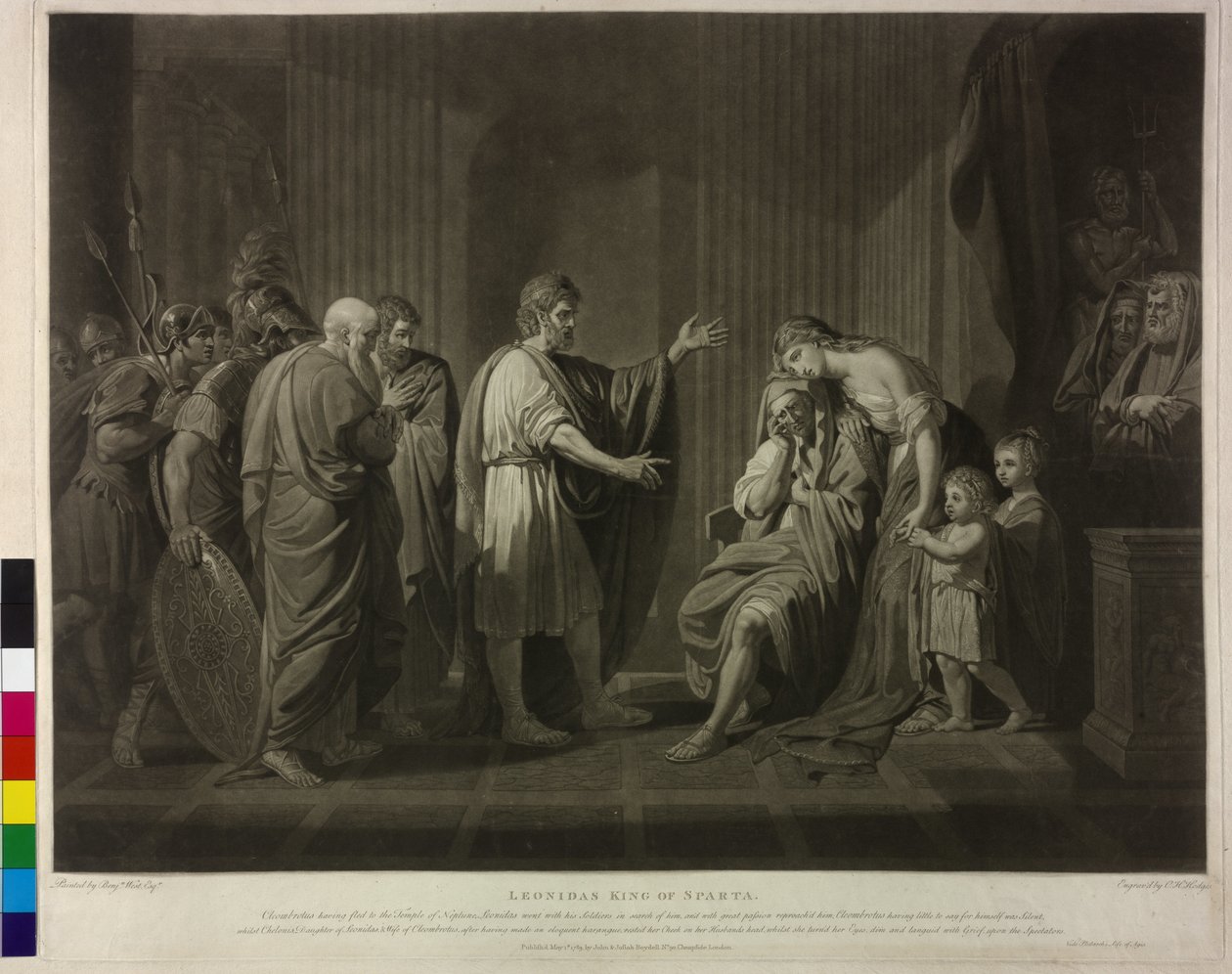 Spárta királya Leonidas II alkotó: Charles Howard Hodges