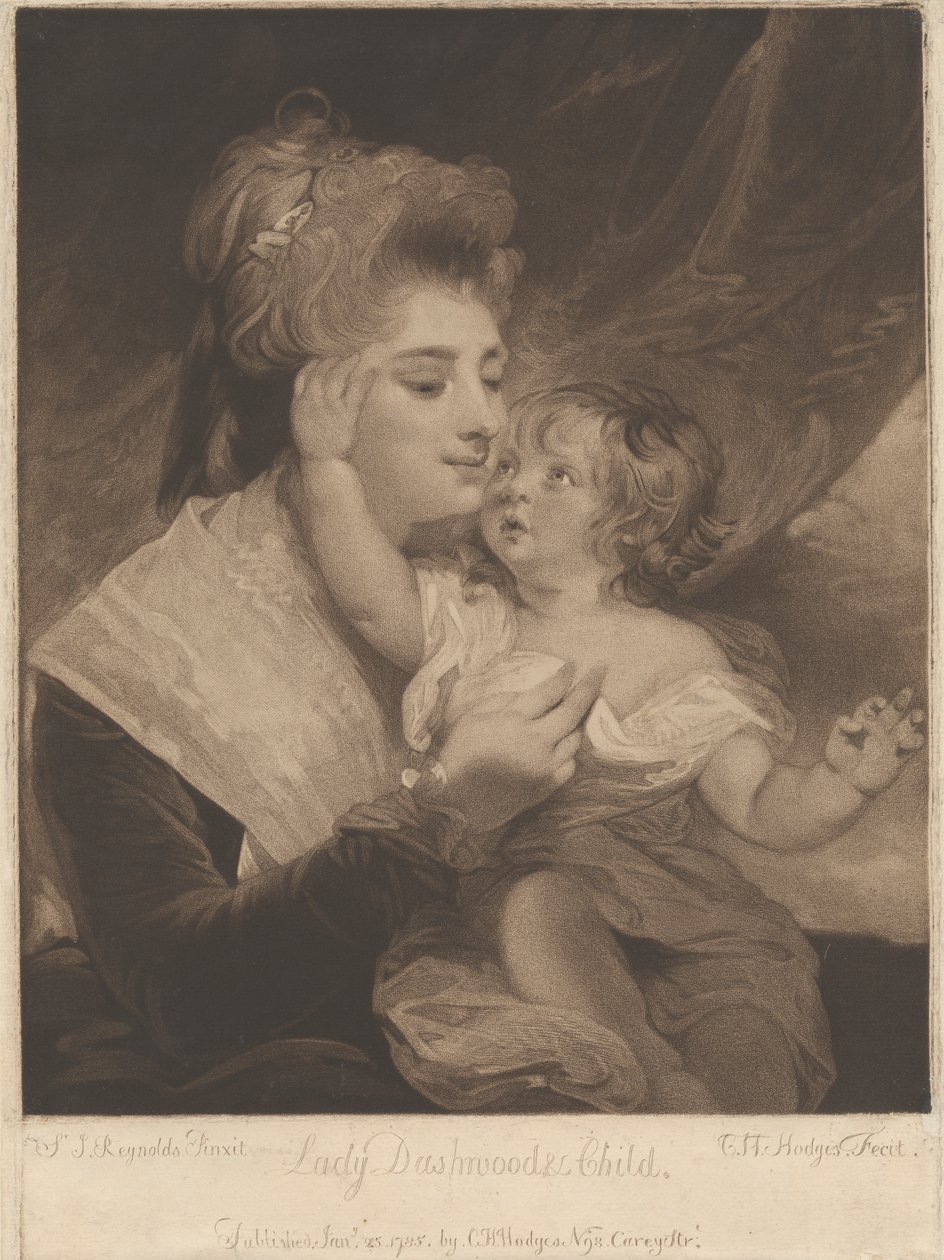 Lady Dashwood & Child alkotó: Charles Howard Hodges