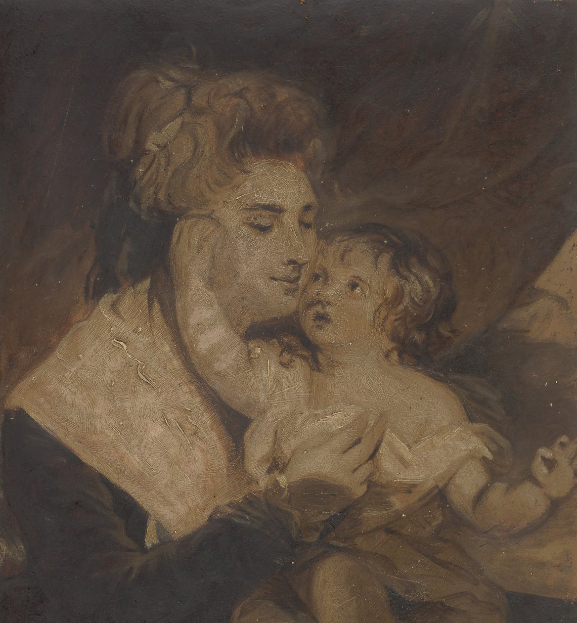 Lady Dashwood és fia, kb. 1785. alkotó: Charles Howard Hodges