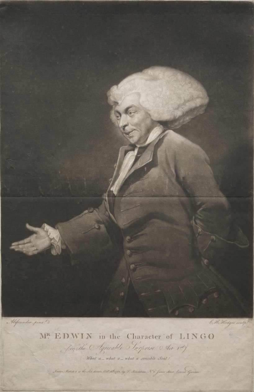 Mr. Edwin a Lingo karakterében alkotó: Charles Howard Hodges