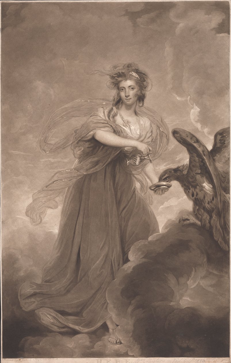Mrs. Sophia (született: Heywood) Musters mint Hebe alkotó: Charles Howard Hodges