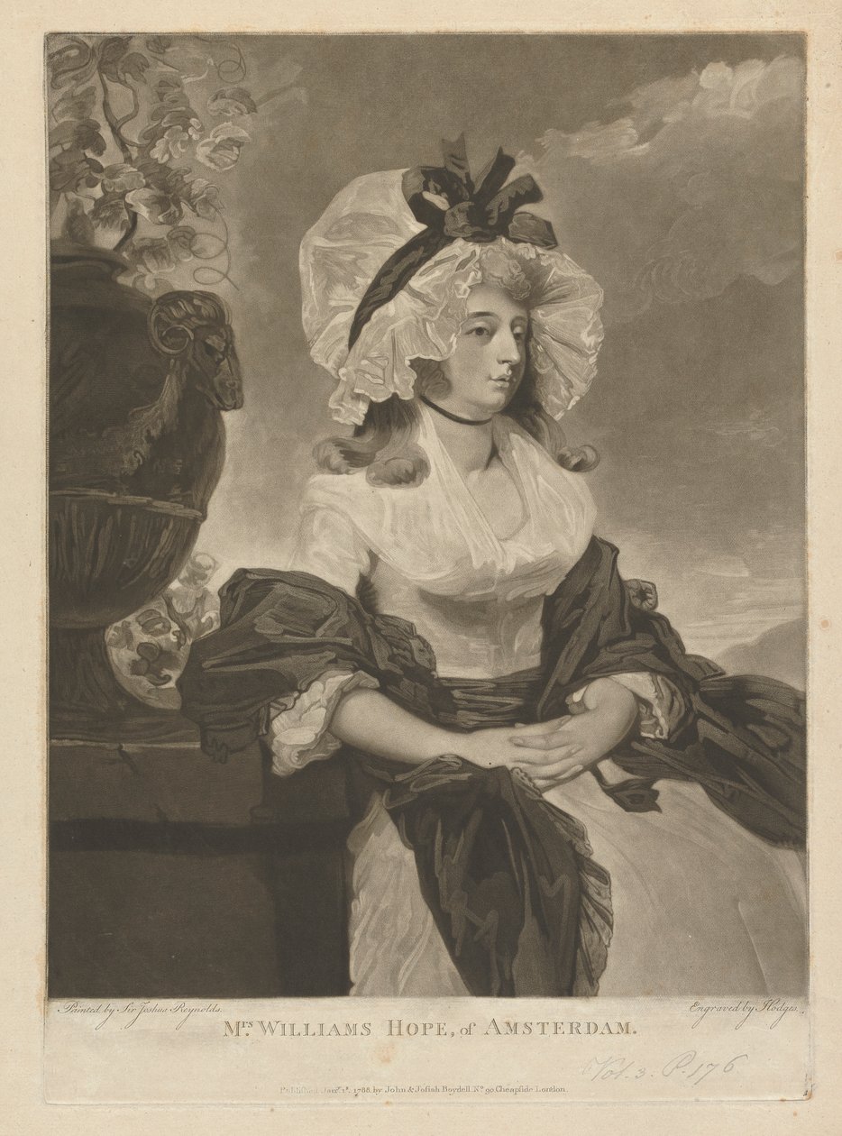 Mrs. Williams Hope of Amszterdam alkotó: Charles Howard Hodges