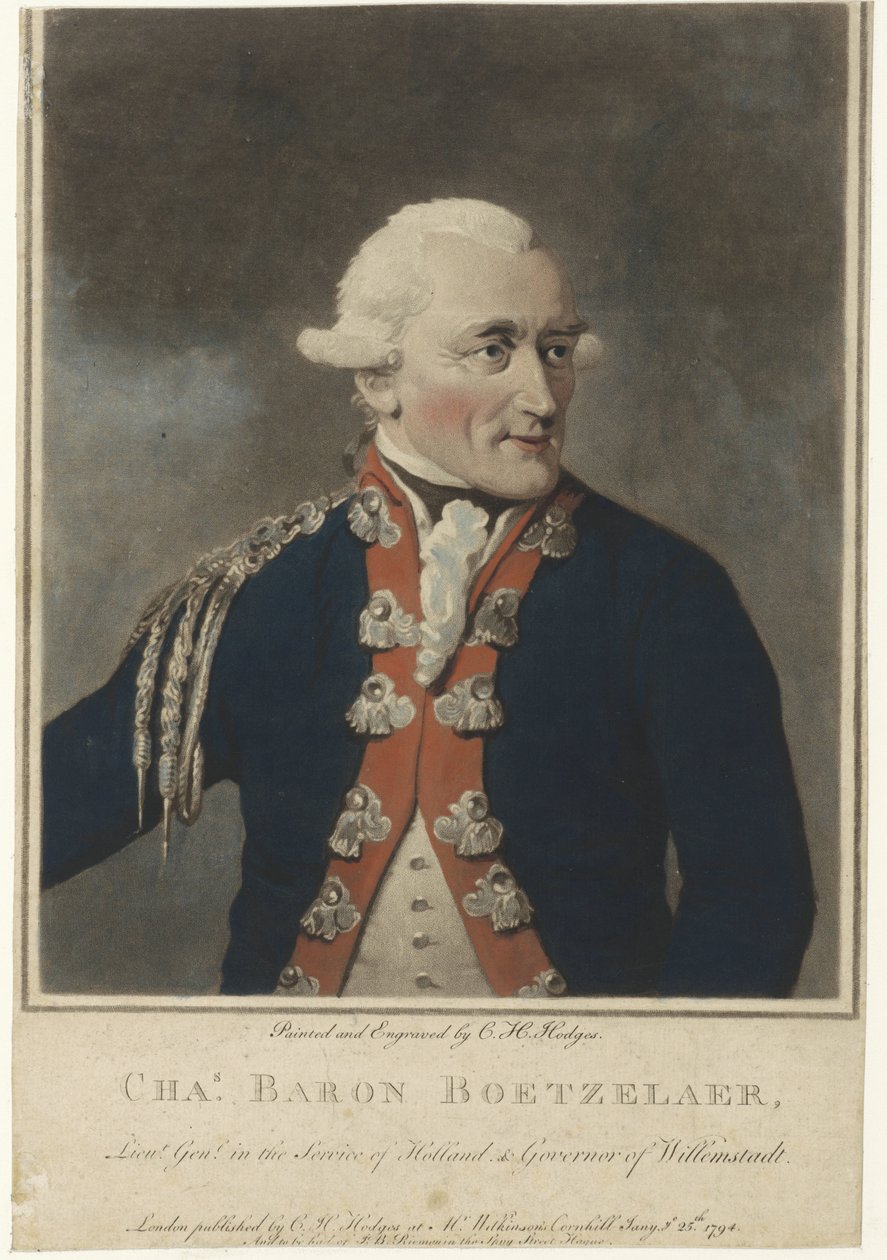 Carel Baron van Boetzelaer portréja alkotó: Charles Howard Hodges