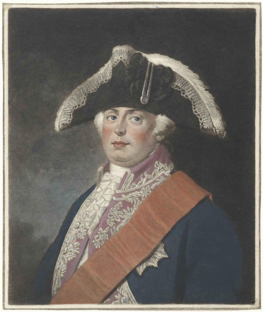 Frigyes Vilmos porosz király portréja alkotó: Charles Howard Hodges